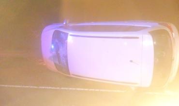 Un automóvil volcó sobre la Ruta 78 y hubo una mujer herida