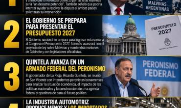 LAS 5 NOTICIAS MÁS IMPORTANTES DE HOY DOMINGO 13/09/2026