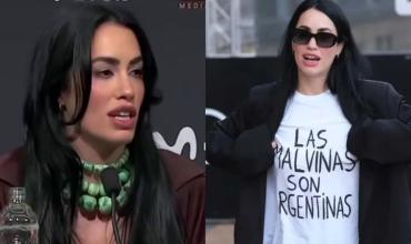 Lali Espósito habló de la remera de Malvinas que lució en San Sebastián: “No me gusta subestimar...”