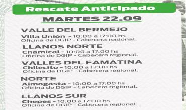 Este martes comienza el rescate anticipado de Chachos en Capital y el interior