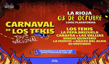 El Carnaval de Los Tekis regresa a La Rioja el 3 de octubre