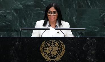 Delcy Rodríguez aseguró desde la ONU que habrá elecciones en Venezuela “en el momento correcto”