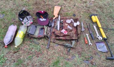 Demoraron a cinco hombres con un rifle  y una cuchilla que habrían estado cazando en Guanchín