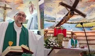 La estremecedora frase del sacerdote segundos antes de morir aplastado por una cruz: “Todos vamos a morir”