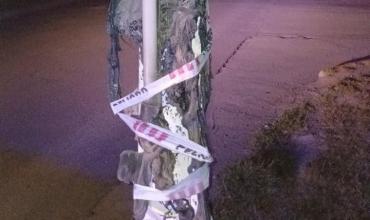 Investigan daños en dos pilares del alumbrado público en el barrio Urbano 23