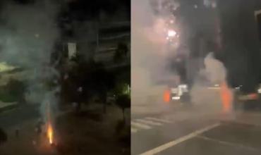Hinchas de Vasco da Gama tiraron pirotecnia en la puerta del hotel de Boca en Río de Janeiro