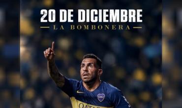 Se confirmó la fecha de la despedida de Carlos Tevez en la Bombonera