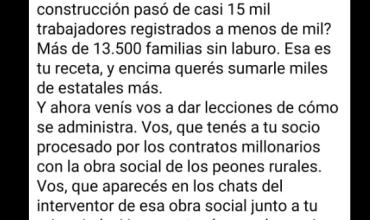 BOLOGNESI CRUZÓ CON DUREZA A MARTÍN MENEM