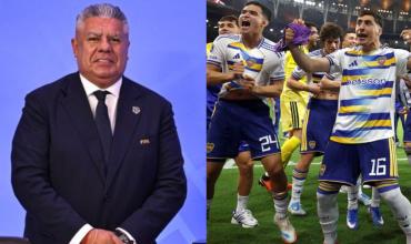 Chiqui Tapia, procesado por evasión de los aportes de la AFA, les dedicó un mensaje a Boca y Riquelme por el triunfo en Brasil