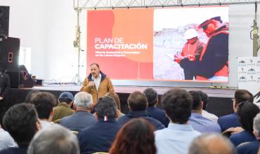 Quintela lanzó en Olta un plan minero para los Llanos con eje en el empleo y los proveedores locales