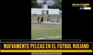 Chamical: partido de fútbol terminó a las trompadas