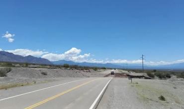 Recomiendan transitar con precaución en Ruta 40, en el tramo que conecta San Juan con La Rioja