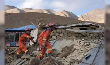 China: Detectaron 646 réplicas tras el terremoto ​​en Xizang