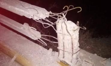 Chepes: Conductor de un camión chocó contra el guardarail de ruta 141
