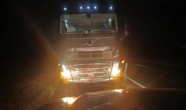 Camión impactó con un caballo en Ruta Nacional N° 38