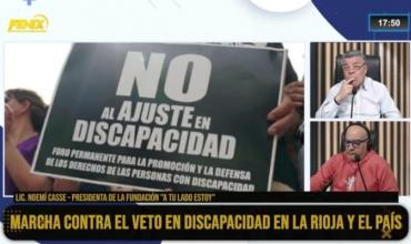 Marcha contra el veto en discapacidad en La Rioja y el país