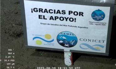 El conmovedor mensaje con el que los científicos del Conicet cerraron la misión en el cañón submarino de Mar del Plata