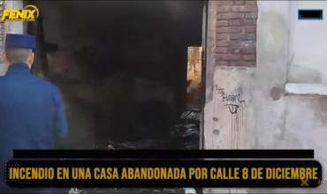 Incendio en una vivienda abandonada del macrocentro