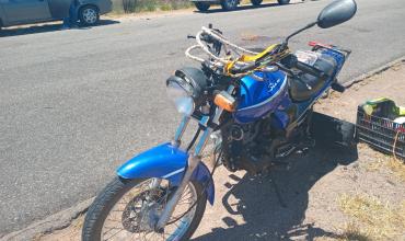 Un hombre sufrió una fractura tras derrapar con su motocicleta en cercanías de San Antonio