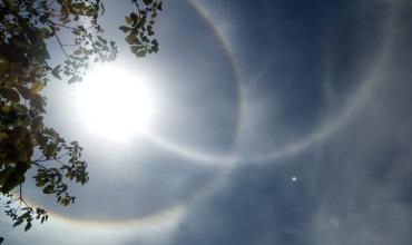  Un halo solar cubrió el cielo de La Rioja