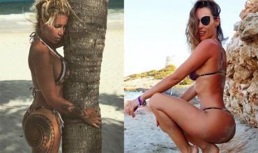 Florencia Peña se comparó con Pampita usando fotos de sus colas