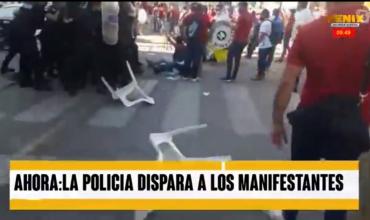 Graves disturbios en el centro por la manifestación de choferes de San Francisco