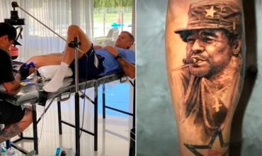 El tatuaje de Marcos Rojo en homenaje a Maradona