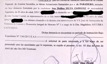 Sigue la lucha entre papá y mamá por una menor. Ahora denuncian que fue “secuestrada” por el padre