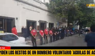Llevaron a cabo el velatorio del bombero que se quitó la vida