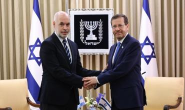 Rodríguez Larreta se reunió con el presidente de Israel, quién destacó la construcción de un gobierno de coalición con amplio apoyo político para vencer a la inflación