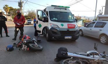 Colisionaron dos motos por Avenida Facundo Quiroga 