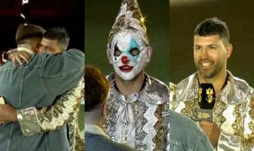 El debut del "kun" Agüero en la Kings League: se presentó vestido de Joker, anotó un gol y celebró a lo Messi