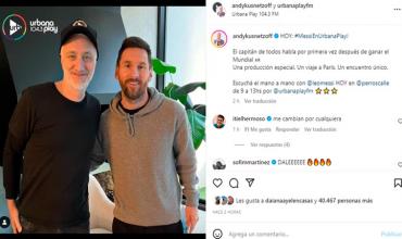 Andy Kusnetzoff le escribió una emotiva carta a Lionel Messi y se la leyó en vivo: la reacción del futbolista