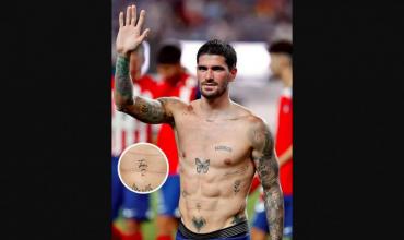 Rodrigo de Paul se tatuó a Tini