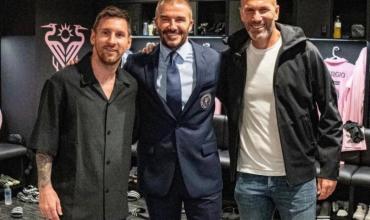 Zidane viajó a Miami para ver a Messi y retrató el momento con una foto que también tuvo a Beckham