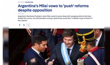 El discurso de Javier Milei reflejado en la prensa internacional