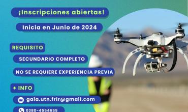 Realizan capacitación para manejo de Aeronave no Tripulada (Drones) en la UTN La Rioja