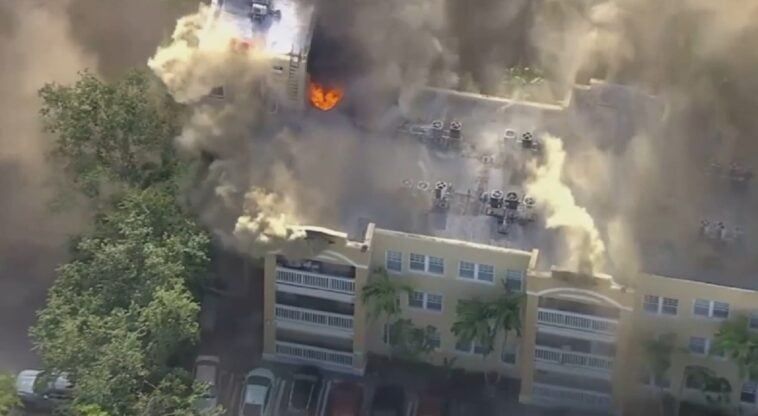 Incendio y tiroteo en Miami: los bomberos evacuaron un edificio y encontraron a una persona baleada