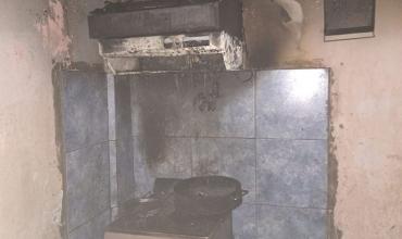 Incendio en una casa por un desperfecto de la cocina