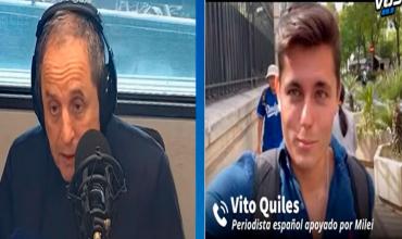 “No seas ignorante”, el duro cruce de Ernesto Tenembaum con el periodista español, Vito Quiles, que defendió a Javier Milei