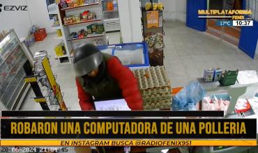 Delincuente robó una computadora de una despensa en el Barrio Mataderos  