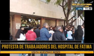 Trabajadores del Hospital de Fátima hicieron una movilización en el Juzgado Federal  