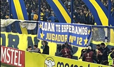 La hinchada de Boca pidió por la aparición de Loan durante el partido por Copa Sudamericana