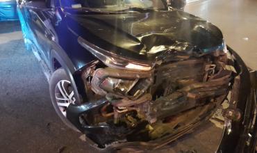 La Rioja: fuerte accidente vial entre una motocicleta y un automóvil terminó con una persona hospitalizada