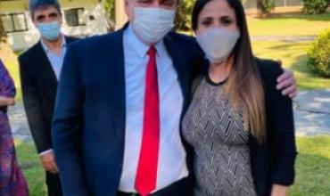 Se viralizaron las fotos de Romina Uhrig junto a Alberto Fernández en la Quinta de Olivos