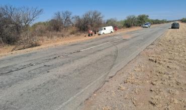  Olta: Volcó una camioneta en Paraje La Huerta (ruta 79) 