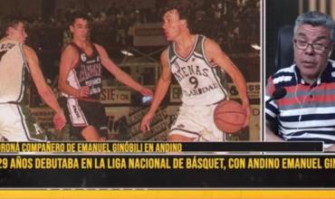 Hace 29 años debutó en la Liga Nacional de Básquet Emanuel Ginobili con Andino: “Vinos un chico con una mentalidad diferente”