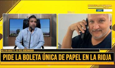 Néstor Bosetti pidió que se implemente la boleta única de papel en La Rioja