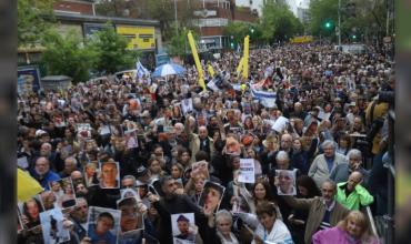 Masivo acto en Palermo a un año del ataque de Hamás a Israel: exigieron el regreso con vida de los secuestrados