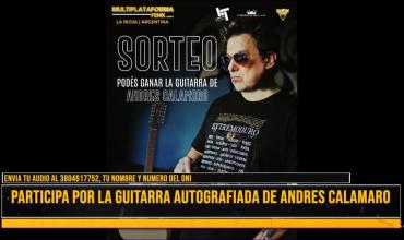 Ya podés participar por la guitarra autografiada por Andrés Calamaro